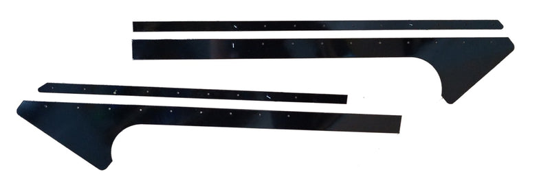 DOMINATOR RACE PRODUCTS Pillar Post Alum Black Pair Late Model 810-AL-BK