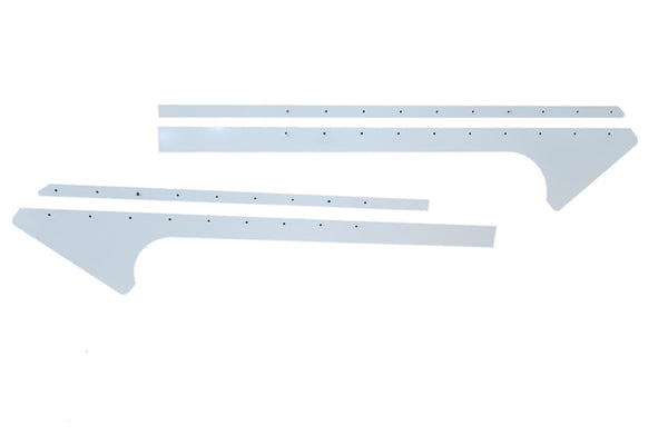 DOMINATOR RACE PRODUCTS Pillar Post Alum White Pair Late Model 810-AL-WH