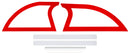DOMINATOR RACE PRODUCTS Sail Panel Pair Late Model Red DOM-830-RD