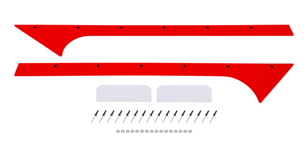 DOMINATOR RACE PRODUCTS Pillar A Pair Late Model Red 835-RD