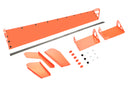 DOMINATOR RACE PRODUCTS Plastic Spoiler 8x72in LM Fluorescent Orange DOM-920-FLO-OR