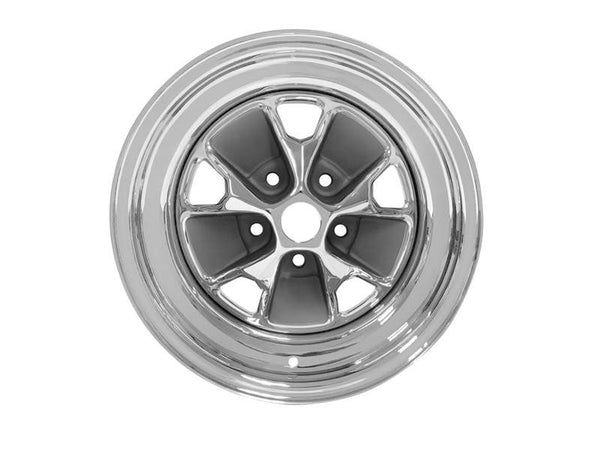 DRAKE AUTOMOTIVE GROUP 15 x 7 Mustang Styled Steel Wheel Chrome C5ZZ-1007-CR