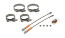 DRAG RACE SOLUTIONS 10in Premium Tether Set 2.375 Pri/3.500 Clamp 0010-2375-3500