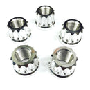 DRAG RACE SOLUTIONS Billet Aluminum 12pt Lug Nuts 5/8in Polished 5pk 7505-625P