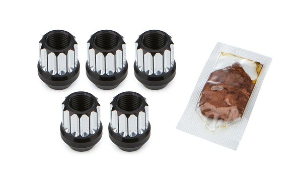 DRAG RACE SOLUTIONS Billet Aluminum 12pt Lug Nuts 14mm 5pk 7605-14MM