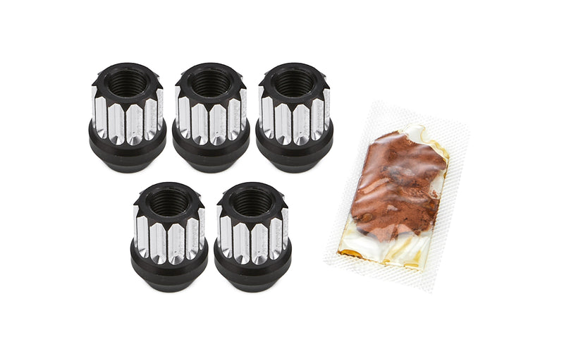 DRAG RACE SOLUTIONS Billet Aluminum 12pt Lug Nuts 1/2 5pk 7605-500M
