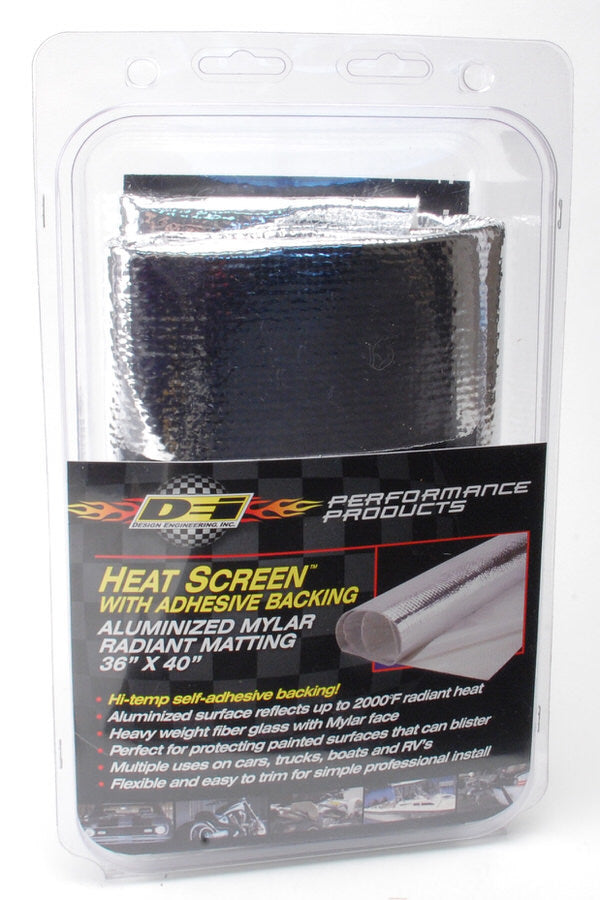 DESIGN ENGINEERING Heat Screen Radiant Mat w/Adhesive 36 x 40 10400