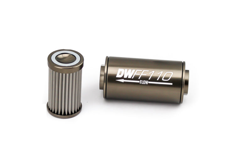 DEATSCHWERKS Fuel Filter 8an Female ORB Ports 110mm Length 8-03-110-100K