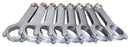 EAGLE SBC 4340 Forged H-Beam Rods 6.000 w/ARP 2000 CRS6000BST2000