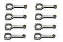 EAGLE SBC 4340 Forged H-Beam Rods 6.125 w/L19 Bolts CRS6125B3DL19