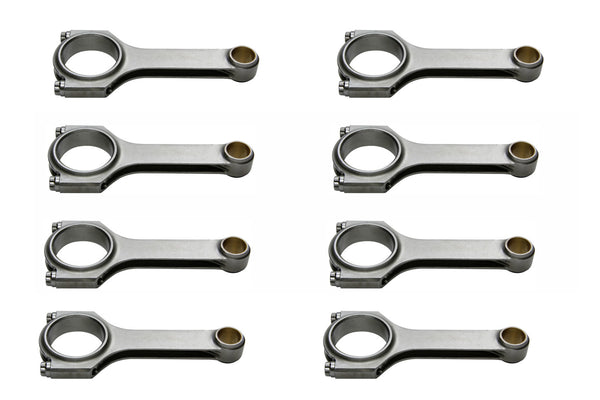 EAGLE SBC 4340 Forged H-Beam Rods 6.125 w/L19 Bolts CRS6125B3DL19