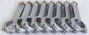 EAGLE BBC 4340 Forged H-Beam Rods 6.660 w/L19 Bolts CRS66603DL19