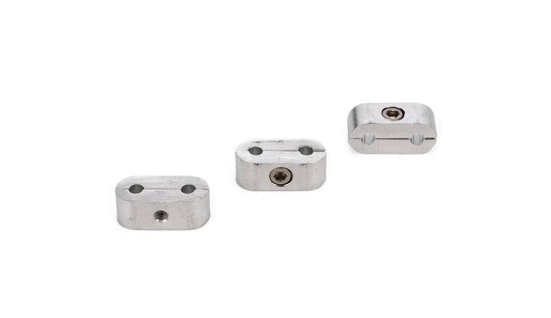 EARLS 3/16in. Polished Alum. Hose/Tube Separators-3pk 167203ERL