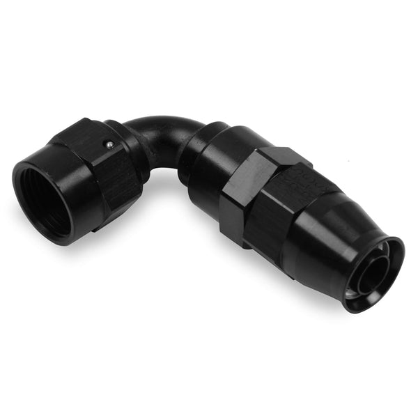 EARLS #8 Ultra Pro Hose End 90-Degree - Black 629108ERL