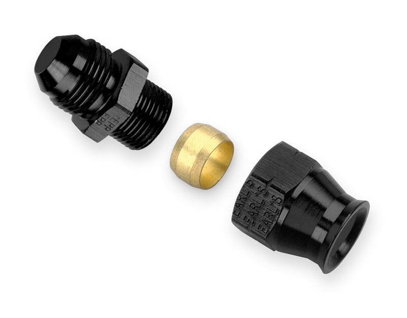 EARLS 6an Male Alum to 5/16in Tubing Adapter Ano-Tuff AT165056ERL