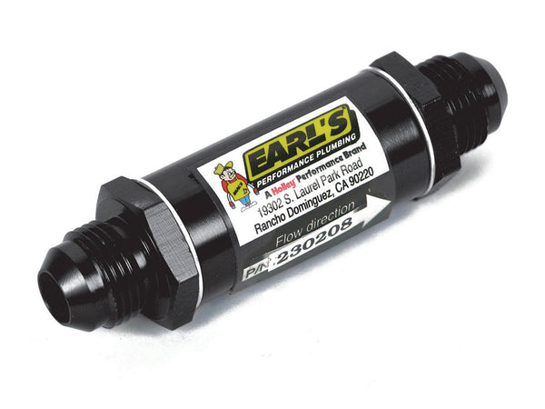 EARLS 6an Fuel Filter w/85 Micron Screen Ano-Tuff AT230206ERL