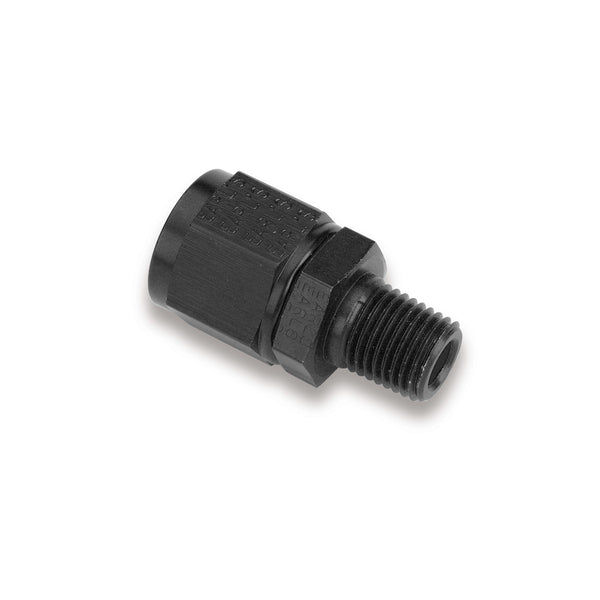 EARLS Adapter Fitting 6an Fem Swivel to Male 1/4 NPT AT916106ERL
