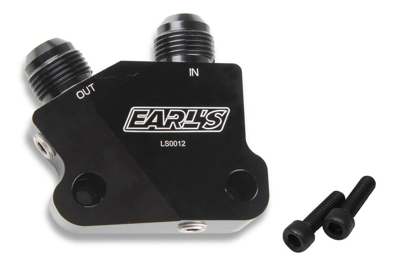 EARLS GM LS Engine Oil Cooler Adapter LS0012ERL