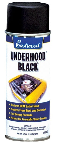 EASTWOOD Underhood Paint Black 11oz Aerosol 10024Z