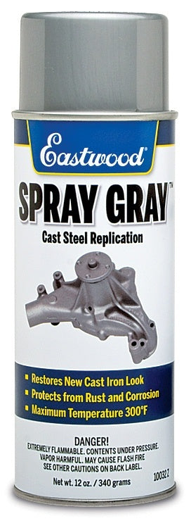 EASTWOOD Spray Gray Detail Paint 12oz Aerosol 10032Z