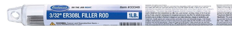 EASTWOOD Filler Rod ER308L 3/32 1LB 33348