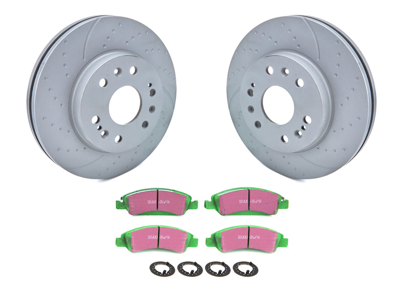 EBC BRAKES USA INC Brake Rotor & Pad Kit Greenstuff GM1500 S3KF1195