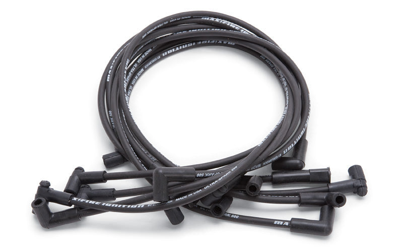 EDELBROCK Max Fire Plug Wire Set SBC w/HEI 90 Degr Black 22703