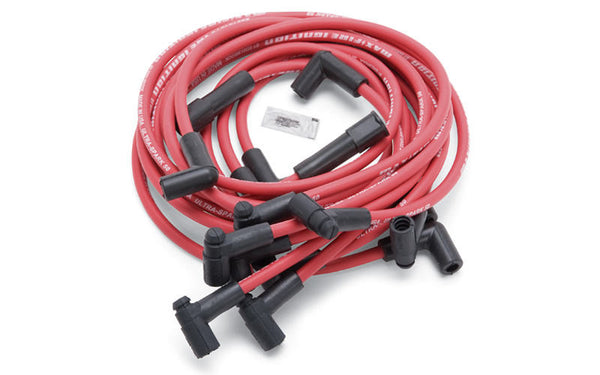 EDELBROCK Max Fire Plug Wire Set SBC w/HEI 90 Degree Red 22713