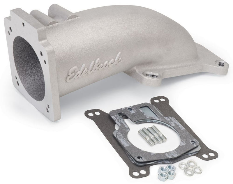 EDELBROCK 90mm Ultra-Low Profile T/B Intake Elbow 3847