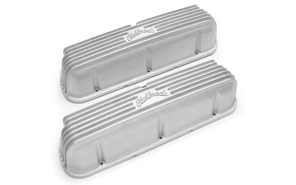 EDELBROCK Valve Cover Kit Classic Finned SBF 62-95 41609