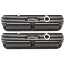 EDELBROCK SBM Classic Finned V/C's - Black 41763