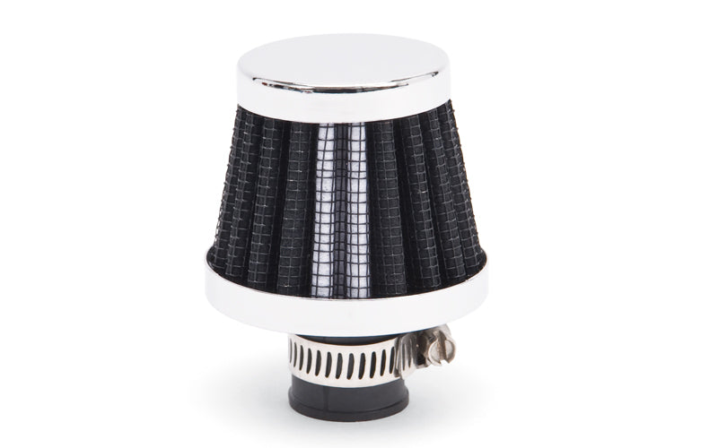 EDELBROCK Valve Cover Breather 10mm Inlet Black/Chrome 43510