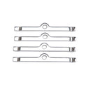EDELBROCK Chrome V/C Hold-Down Tabs - 4pcs. 4404