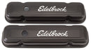 EDELBROCK Valve Cover Kit Pontiac V8 Signature Series Blk 4453