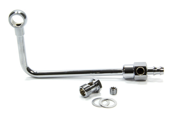 EDELBROCK Chrome Fuel Line for EPS Carb. 8126
