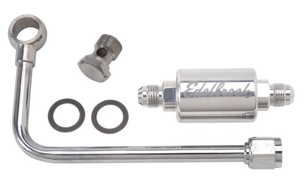EDELBROCK Polished Fuel Line & Filter Kit 8131