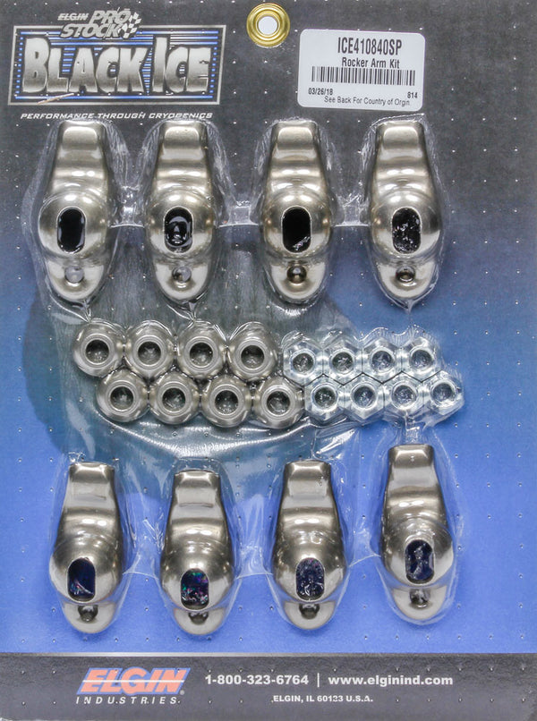 ELGIN SBC B/I Rocker Arm Kit 1.60 Ratio 3/8 Stud ICE410840SP
