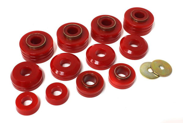 ENERGY SUSPENSION Ford Body Mounts - Red 4.4104R