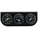 EQUUS 1-1/2 Dia Triple Gauge Set w/Black Panel E6100