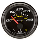 EQUUS 2.0 Dia Water Temp Gauge Black 130-280 E6232