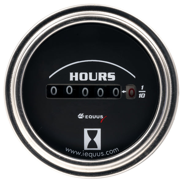 EQUUS 2.0 Dia Hourmeter Gauge Chrome E7210