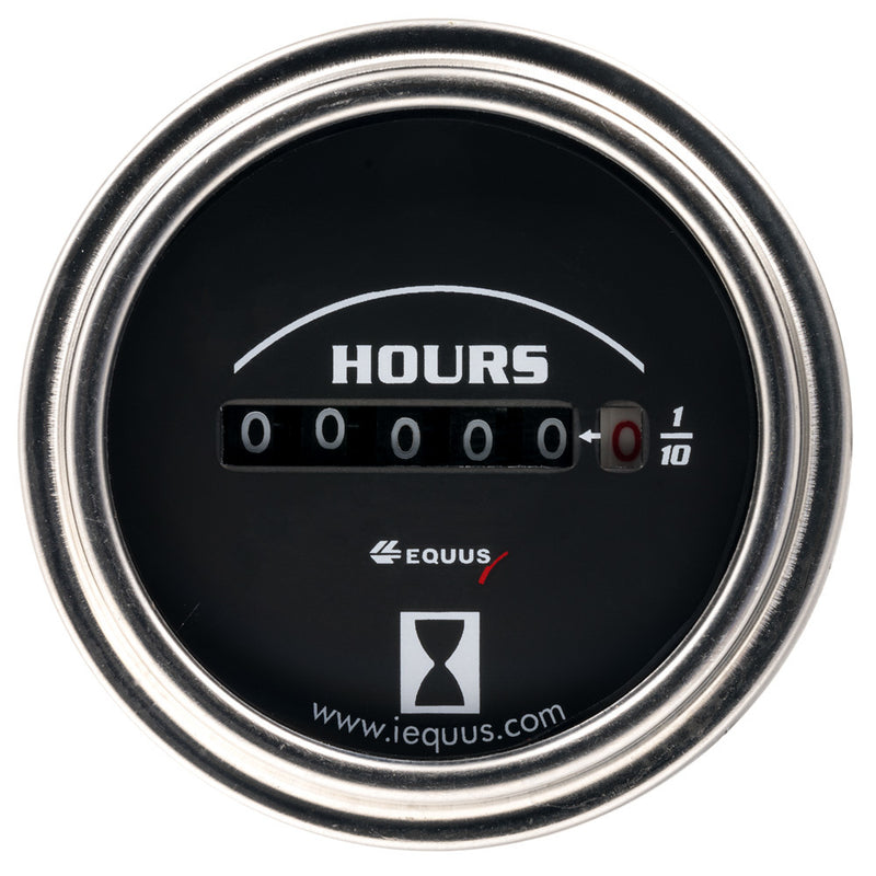 EQUUS 2.0 Dia Hourmeter Gauge Chrome E7210