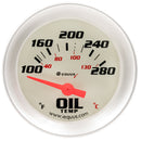EQUUS 2.0 Dia Oil Temp Gauge Silver 100-280 E8243