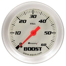 EQUUS 2.0 Dia Boost Gauge Silver 60psi E8256