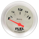 EQUUS 2.0 Dia Fuel Level Gauge Silver E8363