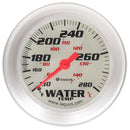 EQUUS 2-5/8 Dia Water Temp Gauge Silver 130-280 E8442