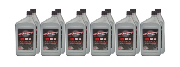EXTREME RACING OIL SAE 50 Synthetic Blend 12 x 1 Quart HPSAE-50C