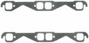 FEL-PRO SB Chevy Exhaust Gaskets SQUARE PORTS STOCK SIZE 1404
