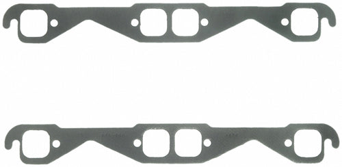 FEL-PRO SB Chevy Exhaust Gaskets SQUARE PORTS STOCK SIZE 1404