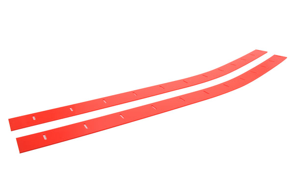 FIVESTAR ABC Wear Strips Lower Nose 1pr Flresnt Red 000-400-FR